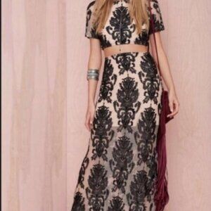 For Love & Lemons Ethereal Set Maxi Top (M) Skirt (S)